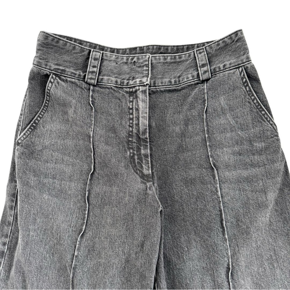 Rachel Comey Wide Leg, High Waist, Washed Black Trouser Jeans Sz 8 - Picture 4 of 12